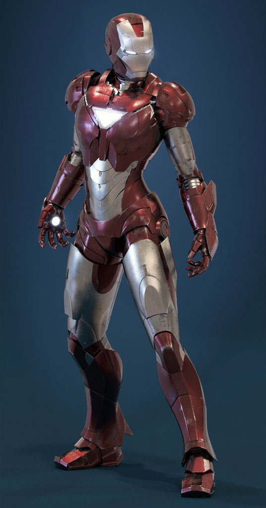 virtual design of the Iron Pepper Potts rescue armor suit